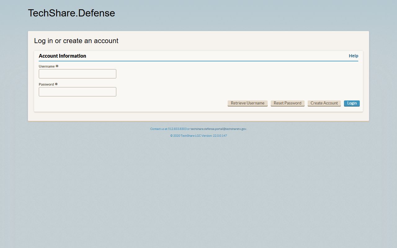 TechShare attorney portal used for Cameron County indigent defense court records claims